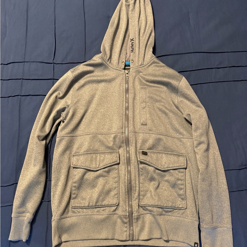 Hurley Nike Therma-Fit Gray Hoodie
